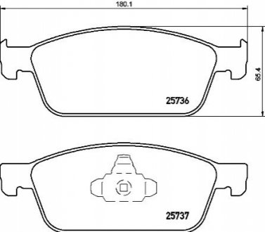 Гальмівні колодки дискові - P24 157 (1775091, BV612K021AC, 2039733) BREMBO P24157 (фото 1)