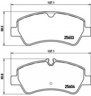 Гальмівні колодки дискові BREMBO P24160