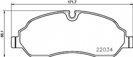 Тормозные колодки дисковые BREMBO P24171 (фото 1)