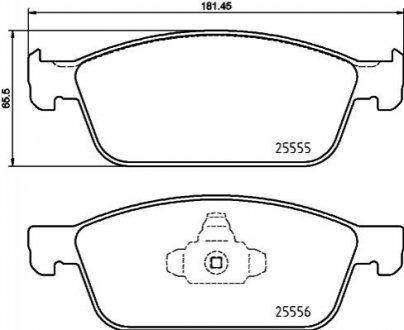 Тормозные колодки дисковые BREMBO P24199