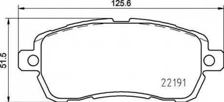 Комплект гальмівних колодок передн, FORD KA+ III 1.2/1.5D 06.16 BREMBO P24203