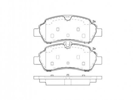 Тормозные колодки дисковые BREMBO P24 209