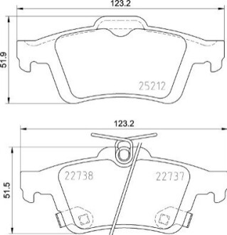 Гальмівні колодки дискові BREMBO P24216