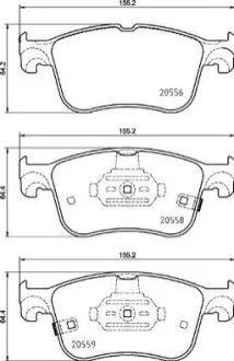 Klocki ham. FOCUS IV 1/18-.. BREMBO P24218