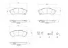 Комплект гальмівних колодок задн, FORD RANGER 2.0D-3.2D 04.11 BREMBO (P24235) зображення 1