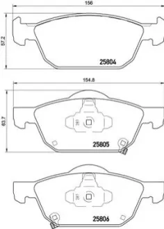 Автозапчасть BREMBO P28076X