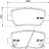 Комплект гальмівних колодок задн, ACURA RL HONDA LEGEND IV 3.5/3.7 08.05-12.13 BREMBO (P28078) зображення 1