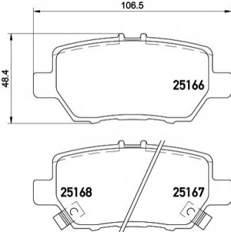 Автозапчасть BREMBO P28078