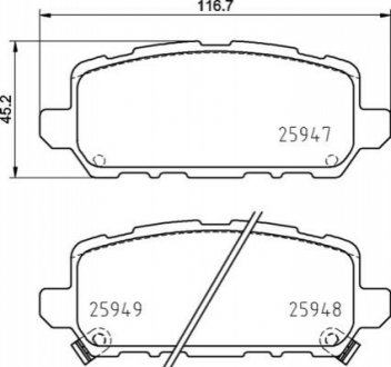 Гальмівні колодки дискові BREMBO P28 090 (фото 1)