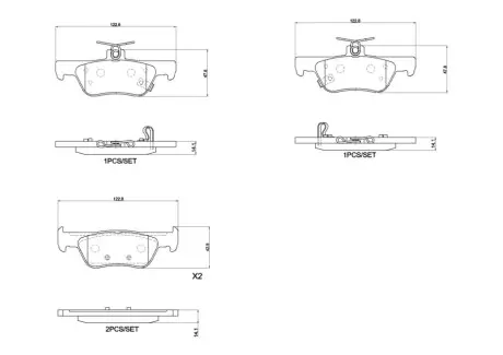 Автозапчасть BREMBO P28110