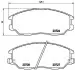 Комплект гальмівних колодок передн, HYUNDAI EQUUS / CENTENNIAL, TERRACAN KIA OPIRUS SSANGYONG RODIUS I, RODIUS II, STAVIC 2.0D-4.5 10.99 BREMBO (P30028) зображення 1