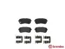 Тормозные колодки, дисковый тормоз.) BREMBO (P30046) изображение 1