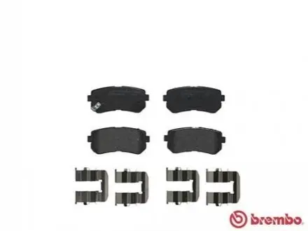Комплект гальмівних колодок задн, HYUNDAI ACCENT III, I20 I, I30, IX35 1.1D-2.4 11.05-12.15 BREMBO P30046