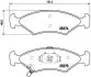 Комплект гальмівних колодок передн, KIA SHUMA I, SPORTAGE 1.5/2.0/2.0D 04.94-08.03 BREMBO (P30062) зображення 1
