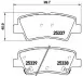 Гальмівні колодки - тюнінг Xtra, задн HYUNDAI ACCENT IV, ELANTRA V, ELANTRA VI, GRANDEUR, I10 II, I10 III, I20 ACTIVE, I20 II, I20 III, I30, I40 I, I40 I CW, SOLARIS, SONATA V 1.0-Electric 01.05 BREMBO (P30067X) зображення 1