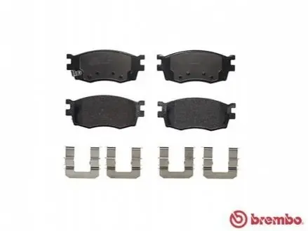 Комплект гальмівних колодок передн, HYUNDAI ACCENT III, I20 I 1.1D-1.6D 11.05-12.15 BREMBO P30069