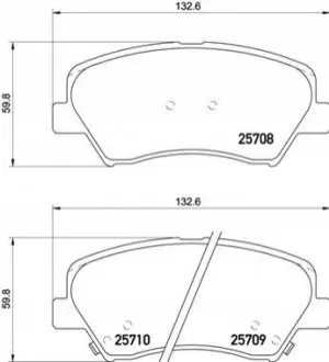 Тормозные колодки дисковые BREMBO P30073 Купить в Украине