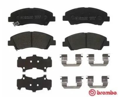 Комплект гальмівних колодок передн, HYUNDAI I10 II, I10 III 1.0/1.0LPG/1.2 08.13 BREMBO P30 076