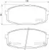 Комплект гальмівних колодок передн, HYUNDAI ELANTRA IV, I30 KIA CARENS I, CEE'D, CERATO II, CERATO KOUP II, CERATO KOUP III, PRO CEE'D, SOUL I, SOUL II 1.4-2.0LPG 07.02 BREMBO (P30 077) зображення 1