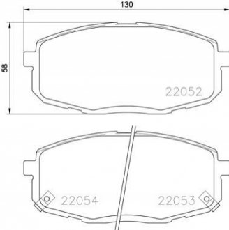 Тормозные колодки дисковые BREMBO P30 077 (фото 1)