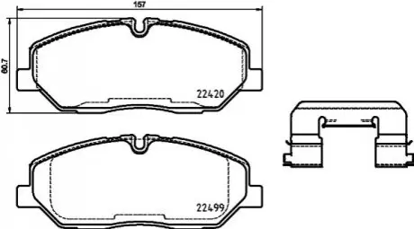 Тормозные колодки.) BREMBO P30084
