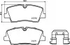 Комплект гальмівних колодок задн, HYUNDAI H350 2.5D 04.15 BREMBO (P30085) зображення 1