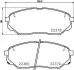 Фото Комплект гальмівних колодок передн, HYUNDAI SANTA FE IV KIA SORENTO II, SORENTO III 2.0D-3.5 06.09-12.20 BREMBO (P30086) зображення 1