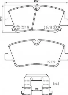 Тормозные колодки.) BREMBO P30089