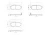 Комплект гальмівних колодок передн (з комплектуючими), HYUNDAI COUPE I, ELANTRA III, GETZ, LANTRA I, LANTRA II, MATRIX, SONATA II, SONATA III, SONATA IV KIA JOICE, MAGENTIS I 1.4-3.0 07.88 BREMBO (P30097) зображення 1