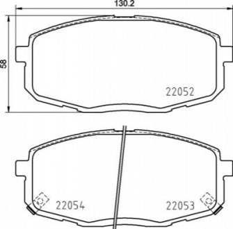 Тормозные колодки дисковые PRZOD BREMBO P30099 (фото 1)