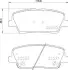 Комплект гальмівних колодок задн, KIA BORREGO, QUORIS I, SORENTO II, SORENTO III, STINGER 2.0-5.0 11.07 BREMBO (P30104) зображення 1
