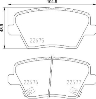 KLOCKI HAMULCOWE TYL BREMBO P30109