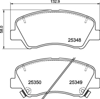 Гальмівні колодки дискові BREMBO P30 122