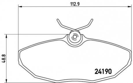 Гальмівні колодки, дискове гальмо (набір) BREMBO P36015