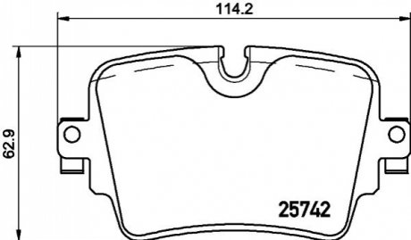 Гальмівні колодки (набір) - (T2R7946, C2D49907, T2R12793) BREMBO P36033