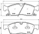 Комплект гальмівних колодок передн, DODGE DURANGO JEEP GRAND CHEROKEE, GRAND CHEROKEE IV 3.0-6.4 11.10 BREMBO (P37015) зображення 1