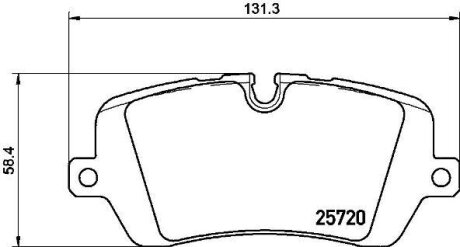 Колодки гальмівні RANGE ROVER 13-tyі.. BREMBO P44021