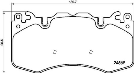 Колодки гальмівні RANGE ROVER.. BREMBO P44023