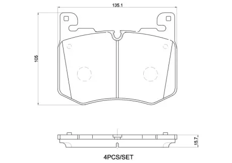 Автозапчасть BREMBO P44030