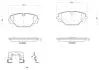 Комплект гальмівних колодок задн (із замком), LAND ROVER RANGE ROVER SPORT III, RANGE ROVER V 3.0DH-4.4H 10.21 BREMBO (P44032) изображение 1