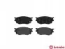 Комплект гальмівних колодок передн, ISUZU IMPULSE MAZDA 6, 626 V, PREMACY 1.6-2.0D 01.90-08.07 BREMBO (P49026) зображення 1