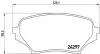 Комплект гальмівних колодок передн, MAZDA MX-5 III 1.8/2.0 03.05-12.14 BREMBO (P49043) зображення 1