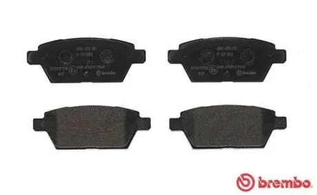 Комплект гальмівних колодок задн, FORD USA FUSION MAZDA 323 F V, 6 1.8-2.5 08.94-07.13 BREMBO P49 051