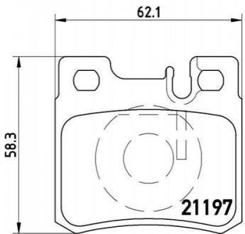 Тормозные колодки, дисковый тормоз.) BREMBO P50009 (фото 1)