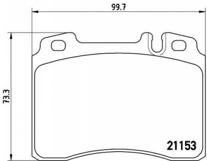 Тормозные колодки, дисковый тормоз.) BREMBO P50010 (фото 1)