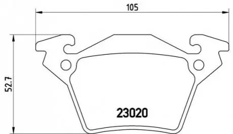 Тормозные колодки дисковые BREMBO P50032