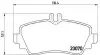 Комплект гальмівних колодок передн, MERCEDES A (W168) 1.4/1.6/1.7D 07.97-08.04 BREMBO (P50 036) зображення 1