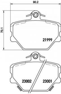 Гальмівні колодки дискові BREMBO P50038 (фото 1)