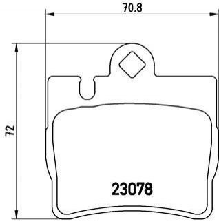 Тормозные колодки дисковые BREMBO P50042 (фото 1)