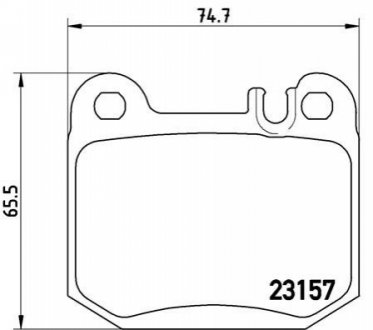 Гальмівні колодки дискові BREMBO P50043 (фото 1)